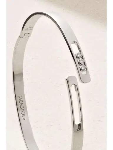 Messika Move Noa 18-karat White Gold Diamond Bangle | Thumbnail 3 Messika Move Noa 18-karat White Gold Diamond Bangle | Thumbnail 3