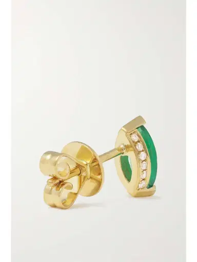 SHAY 18-karat Gold, Emerald And Diamond Earrings | Thumbnail 4 SHAY 18-karat Gold, Emerald And Diamond Earrings | Thumbnail 4