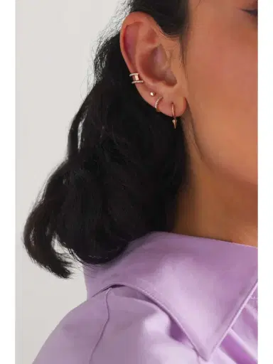 MARIA TASH 3mm Ball Threaded Stud 14-karat Rose Gold Single Earring | Thumbnail 2 MARIA TASH 3mm Ball Threaded Stud 14-karat Rose Gold Single Earring | Thumbnail 2