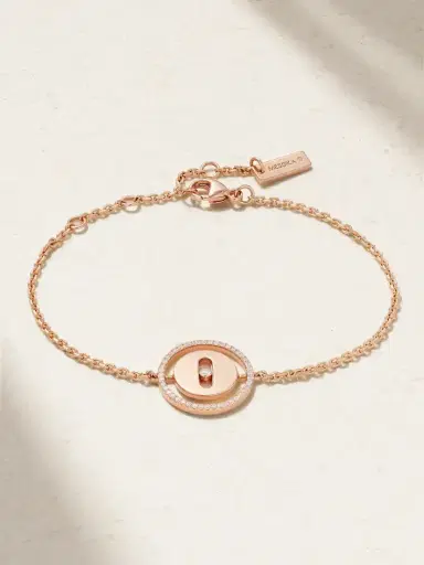 Messika Lucky Move 18-karat Rose Gold Diamond Bracelet | Thumbnail 1 Messika Lucky Move 18-karat Rose Gold Diamond Bracelet | Thumbnail 1