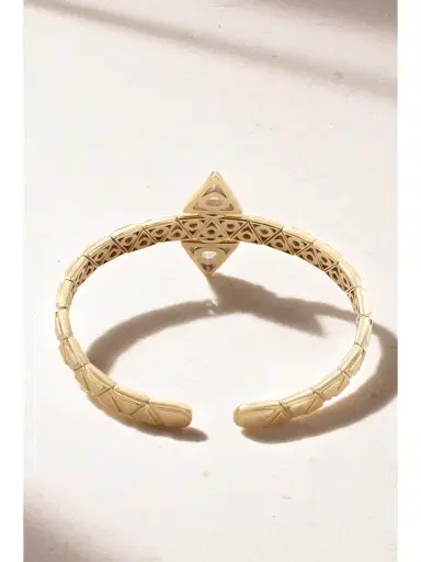 Marina B Triangoli Doppia Freccia 18-karat Gold Diamond Bangle | Thumbnail 3 Marina B Triangoli Doppia Freccia 18-karat Gold Diamond Bangle | Thumbnail 3