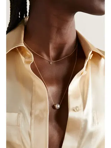 Mizuki Layered 14-karat Gold, Pearl And Diamond Necklace | Thumbnail 2 Mizuki Layered 14-karat Gold, Pearl And Diamond Necklace | Thumbnail 2