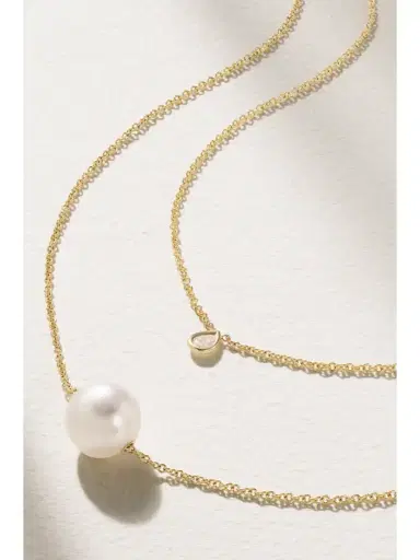 Mizuki Layered 14-karat Gold, Pearl And Diamond Necklace | Thumbnail 1 Mizuki Layered 14-karat Gold, Pearl And Diamond Necklace | Thumbnail 1