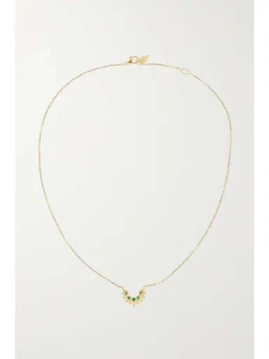 Piaget Sunlight Rose Gold, Emerald And Diamond Necklace | Thumbnail 4 Piaget Sunlight Rose Gold, Emerald And Diamond Necklace | Thumbnail 4