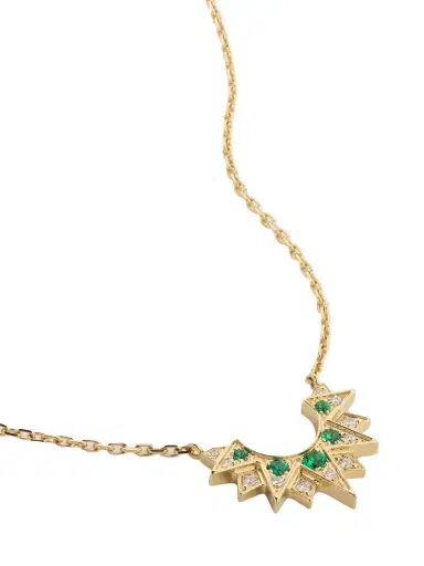 Piaget Sunlight Rose Gold, Emerald And Diamond Necklace | Thumbnail 1 Piaget Sunlight Rose Gold, Emerald And Diamond Necklace | Thumbnail 1