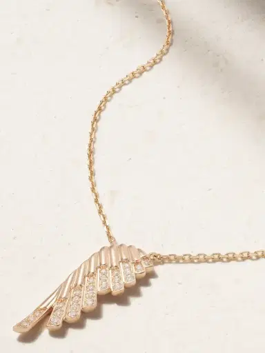 Garrard Wings Rising Mini Icon 18-karat Rose Gold Diamond Necklace | Thumbnail 1 Garrard Wings Rising Mini Icon 18-karat Rose Gold Diamond Necklace | Thumbnail 1