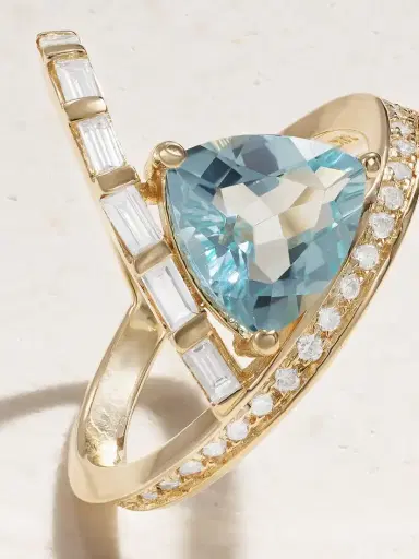 Mateo 14-karat Gold, Topaz And Diamond Ring | Thumbnail 5 Mateo 14-karat Gold, Topaz And Diamond Ring | Thumbnail 5