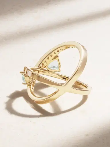Mateo 14-karat Gold, Diamond And Amethyst Ring | Thumbnail 3 Mateo 14-karat Gold, Diamond And Amethyst Ring | Thumbnail 3