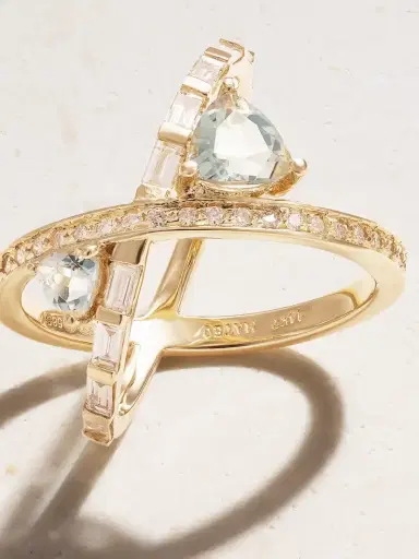 Mateo 14-karat Gold, Diamond And Amethyst Ring | Thumbnail 4 Mateo 14-karat Gold, Diamond And Amethyst Ring | Thumbnail 4
