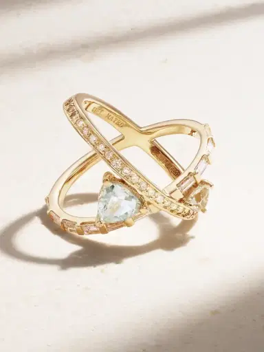 Mateo 14-karat Gold, Diamond And Amethyst Ring | Thumbnail 1 Mateo 14-karat Gold, Diamond And Amethyst Ring | Thumbnail 1
