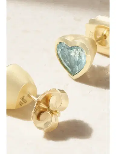 Irene Neuwirth Love 18-karat Gold Aquamarine Earrings | Thumbnail 3 Irene Neuwirth Love 18-karat Gold Aquamarine Earrings | Thumbnail 3