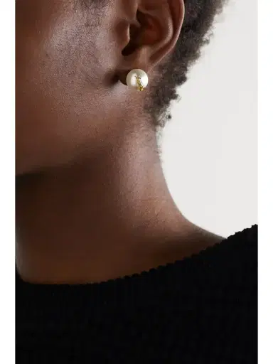 Saint Laurent tone Faux Pearl Earrings | Thumbnail 2 Saint Laurent tone Faux Pearl Earrings | Thumbnail 2