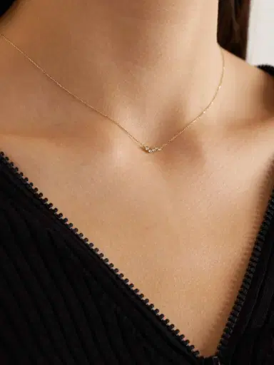 Mateo Wave 14-karat Gold Diamond Necklace | Thumbnail 2 Mateo Wave 14-karat Gold Diamond Necklace | Thumbnail 2