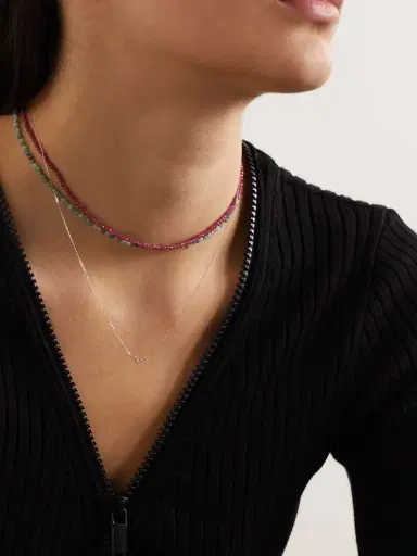 Mateo Wave 14-karat Gold Diamond Necklace | Thumbnail 5 Mateo Wave 14-karat Gold Diamond Necklace | Thumbnail 5