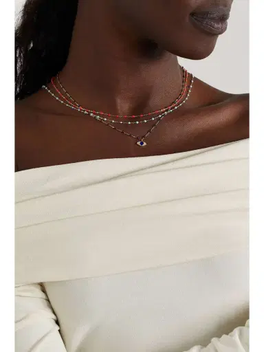 Gigi Clozeau Classic Gigi 18-karat Gold And Resin Necklace | Thumbnail 5 Gigi Clozeau Classic Gigi 18-karat Gold And Resin Necklace | Thumbnail 5