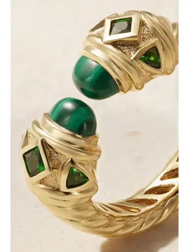 David Yurman Renaissance 18-karat Gold, Malachite And Diopside Ring | Thumbnail 5 David Yurman Renaissance 18-karat Gold, Malachite And Diopside Ring | Thumbnail 5