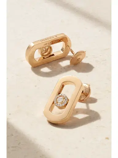 Messika Move Citizen 18-karat Gold Diamond Earrings | Thumbnail 3 Messika Move Citizen 18-karat Gold Diamond Earrings | Thumbnail 3