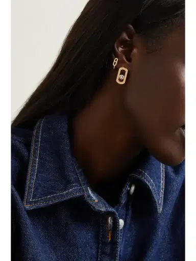 Messika Move Citizen 18-karat Gold Diamond Earrings | Thumbnail 4 Messika Move Citizen 18-karat Gold Diamond Earrings | Thumbnail 4