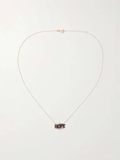 Diane Kordas Hope 18-karat Rose Gold, Sapphire And Diamond Necklace | Thumbnail 4 Diane Kordas Hope 18-karat Rose Gold, Sapphire And Diamond Necklace | Thumbnail 4