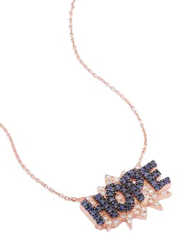 Diane Kordas Hope 18-karat Rose Gold, Sapphire And Diamond Necklace | Thumbnail 1 Diane Kordas Hope 18-karat Rose Gold, Sapphire And Diamond Necklace | Thumbnail 1
