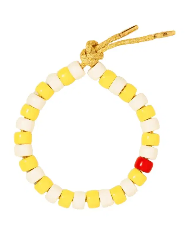 Carolina Bucci Fortissimo Il Pellicano Forte Beads 18-karat Gold And Lurex Multi-stone Bracelet