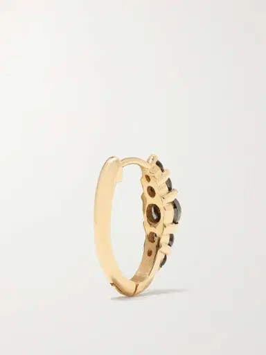 Ileana Makri Rivulet Medium 18-karat Gold Diamond Hoop Earrings | Thumbnail 4 Ileana Makri Rivulet Medium 18-karat Gold Diamond Hoop Earrings | Thumbnail 4