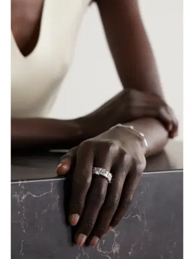 Suzanne Kalan 18-karat White Gold Diamond Ring | Thumbnail 2 Suzanne Kalan 18-karat White Gold Diamond Ring | Thumbnail 2