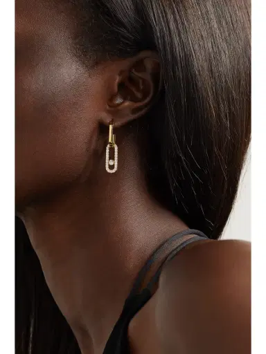 Messika Move Link 18-karat Gold Diamond Earrings | Thumbnail 2 Messika Move Link 18-karat Gold Diamond Earrings | Thumbnail 2