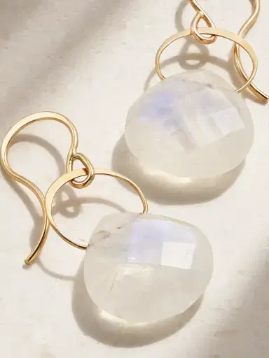 Melissa Joy Manning 14-karat Gold Moonstone Earrings | Thumbnail 3 Melissa Joy Manning 14-karat Gold Moonstone Earrings | Thumbnail 3