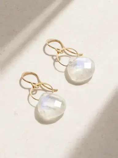 Melissa Joy Manning 14-karat Gold Moonstone Earrings | Thumbnail 1 Melissa Joy Manning 14-karat Gold Moonstone Earrings | Thumbnail 1