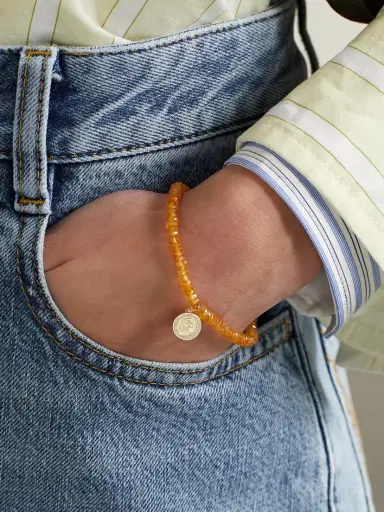 Sydney Evan Luck And Protection 14-karat Spessartine Bracelet | Thumbnail 2 Sydney Evan Luck And Protection 14-karat Spessartine Bracelet | Thumbnail 2