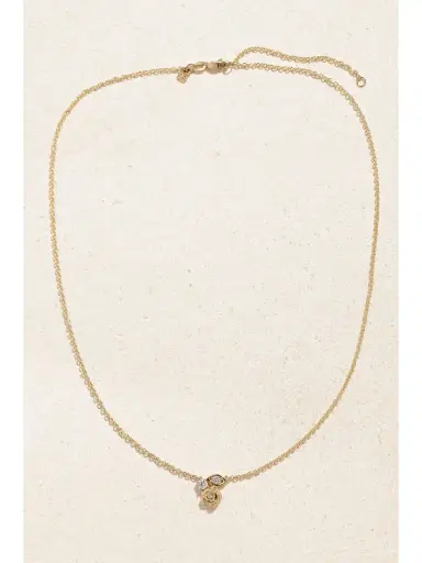 Sydney Evan Large Marquis Eye And Rose 14-karat Gold Diamond Necklace | Thumbnail 4 Sydney Evan Large Marquis Eye And Rose 14-karat Gold Diamond Necklace | Thumbnail 4