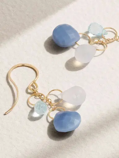 Melissa Joy Manning 14-karat Recycled Gold Multi-stone Earrings | Thumbnail 3 Melissa Joy Manning 14-karat Recycled Gold Multi-stone Earrings | Thumbnail 3