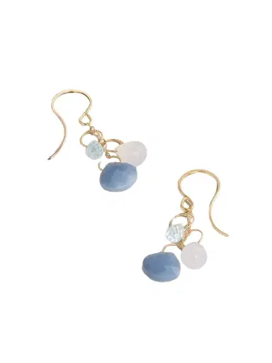 Melissa Joy Manning 14-karat Recycled Gold Multi-stone Earrings | Thumbnail 1 Melissa Joy Manning 14-karat Recycled Gold Multi-stone Earrings | Thumbnail 1