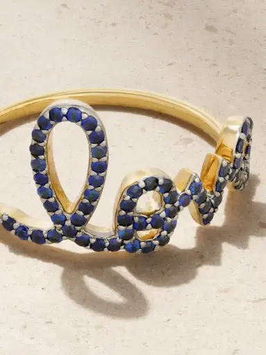 Sydney Evan Large Love 14-karat Gold Sapphire Ring | Thumbnail 4 Sydney Evan Large Love 14-karat Gold Sapphire Ring | Thumbnail 4