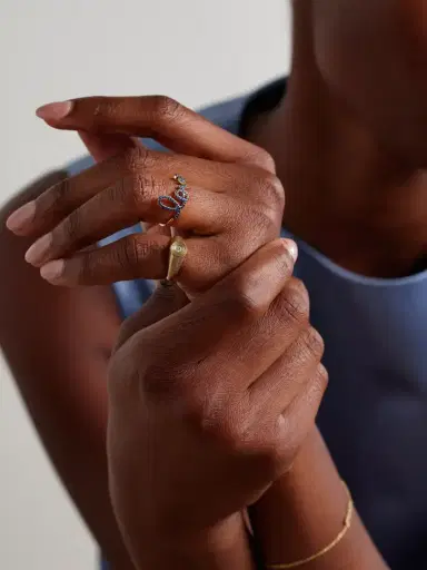 Sydney Evan Large Love 14-karat Gold Sapphire Ring | Thumbnail 5 Sydney Evan Large Love 14-karat Gold Sapphire Ring | Thumbnail 5