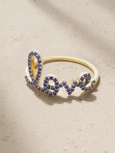 Sydney Evan Large Love 14-karat Gold Sapphire Ring | Thumbnail 1 Sydney Evan Large Love 14-karat Gold Sapphire Ring | Thumbnail 1