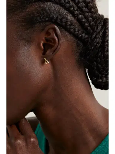 Jennifer Meyer Mini Wishbone 18-karat Gold Earrings | Thumbnail 5 Jennifer Meyer Mini Wishbone 18-karat Gold Earrings | Thumbnail 5
