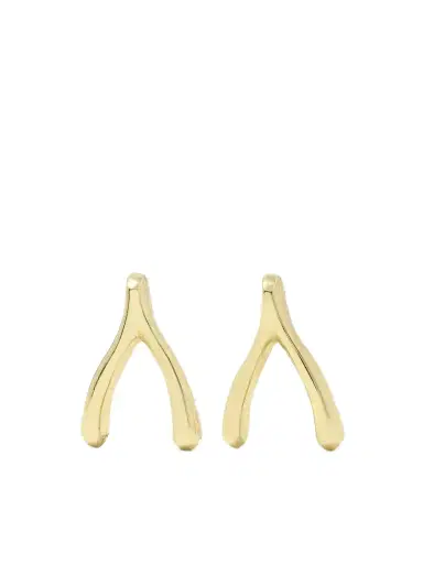 Jennifer Meyer Mini Wishbone 18-karat Gold Earrings | Thumbnail 1 Jennifer Meyer Mini Wishbone 18-karat Gold Earrings | Thumbnail 1