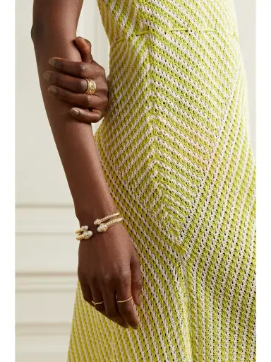 David Yurman Cable 18-karat Gold Diamond Cuff | Thumbnail 2 David Yurman Cable 18-karat Gold Diamond Cuff | Thumbnail 2