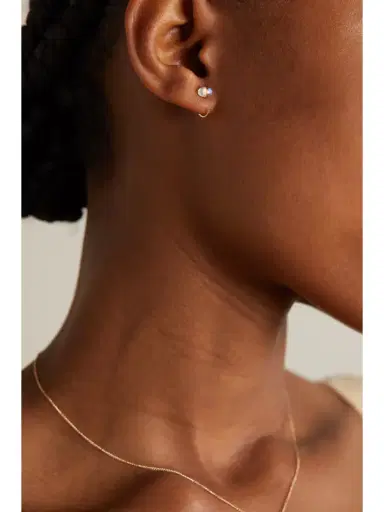 Melissa Joy Manning 14-karat Recycled Gold Moonstone Earrings | Thumbnail 2 Melissa Joy Manning 14-karat Recycled Gold Moonstone Earrings | Thumbnail 2
