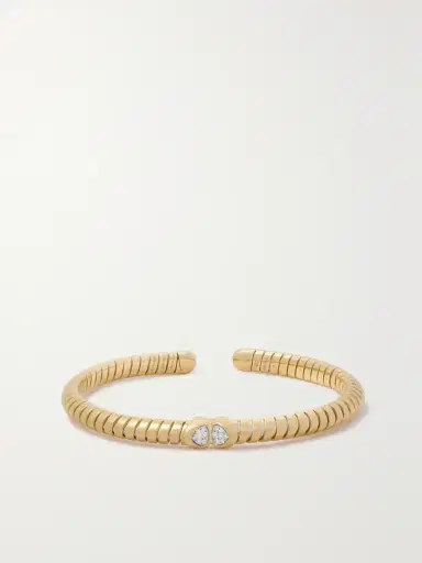 Marina B Trisolina 18-karat Gold, Titanium And Sterling Silver Diamond Cuff | Thumbnail 2 Marina B Trisolina 18-karat Gold, Titanium And Sterling Silver Diamond Cuff | Thumbnail 2