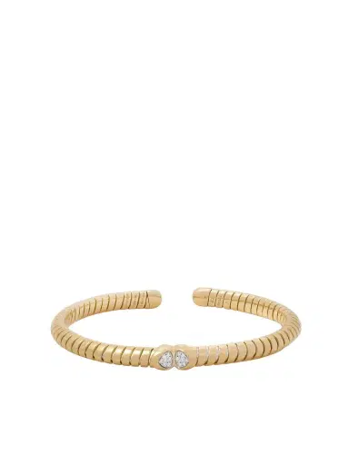 Marina B Trisolina 18-karat Gold, Titanium And Sterling Silver Diamond Cuff | Thumbnail 1 Marina B Trisolina 18-karat Gold, Titanium And Sterling Silver Diamond Cuff | Thumbnail 1
