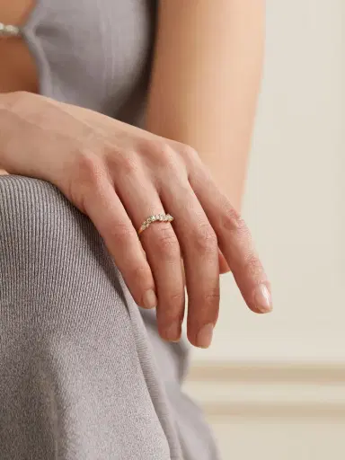 Ileana Makri Wave 18-karat White Gold Diamond Ring | Thumbnail 3 Ileana Makri Wave 18-karat White Gold Diamond Ring | Thumbnail 3