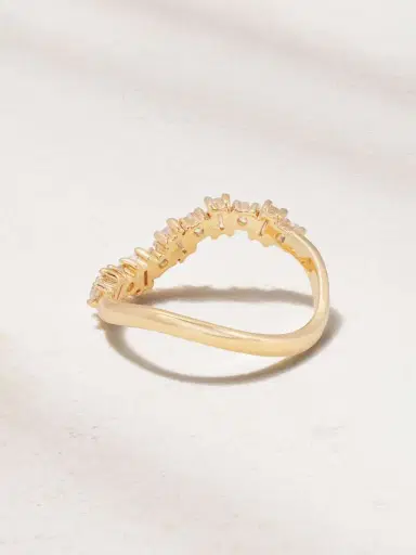 Ileana Makri Wave 18-karat White Gold Diamond Ring | Thumbnail 4 Ileana Makri Wave 18-karat White Gold Diamond Ring | Thumbnail 4