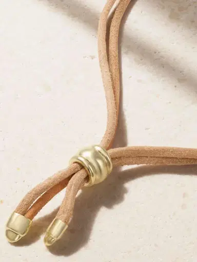 Jenna Blake 18-karat Gold, Nubuck And Diamond Bracelet | Thumbnail 3 Jenna Blake 18-karat Gold, Nubuck And Diamond Bracelet | Thumbnail 3