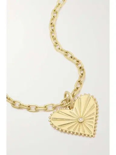 Marlo Laz Small Pour Toujours Heart 14-karat Gold Diamond Bracelet | Thumbnail 4 Marlo Laz Small Pour Toujours Heart 14-karat Gold Diamond Bracelet | Thumbnail 4
