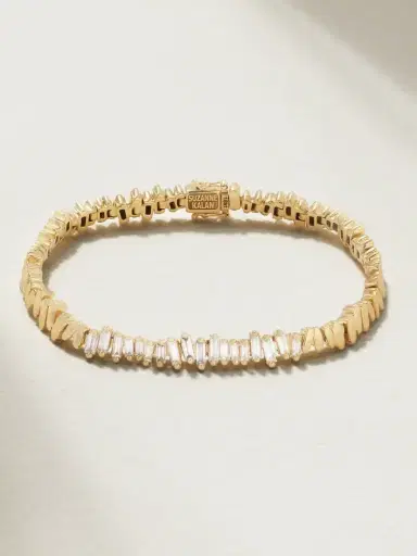 Suzanne Kalan 18-karat Gold Diamond Bracelet | Thumbnail 1 Suzanne Kalan 18-karat Gold Diamond Bracelet | Thumbnail 1