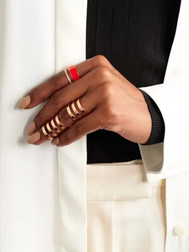 Repossi Berbere 18-karat Rose Gold, Lacquer And Diamond Ring | Thumbnail 5 Repossi Berbere 18-karat Rose Gold, Lacquer And Diamond Ring | Thumbnail 5