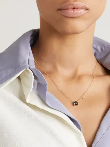 David Yurman Petite Châtelaine 18-karat Gold, Topaz And Diamond Necklace | Thumbnail 2 David Yurman Petite Châtelaine 18-karat Gold, Topaz And Diamond Necklace | Thumbnail 2